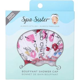 SPA ACCESSORIES by Spa Accessories SPA SISTER BOUFFANT SHOWER CAP - LOVE