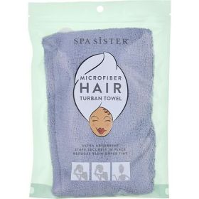 SPA ACCESSORIES by Spa Accessories SPA SISTER MICROFIBER HAIR TURBAN - GREY