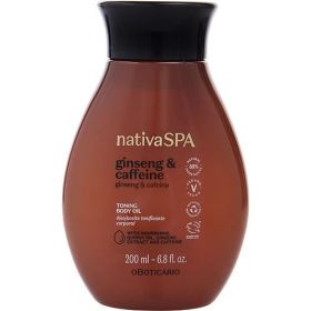 Nativa Spa by Nativa Spa Ginseng & Caffeine Toning Body Oil --200ml/6.8oz