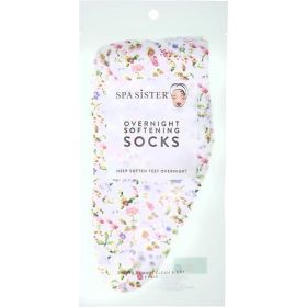 SPA ACCESSORIES by Spa Accessories SPA SISTER OVERNIGHT SOFTENING SOCKS - WILDFLOWERS