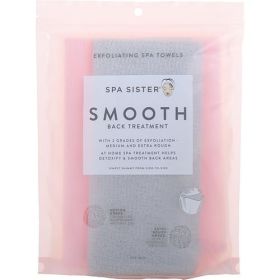 SPA ACCESSORIES by Spa Accessories SPA SISTER SMOOTH BACK TREATMENT - LIGHT PINK / GREY 2PK