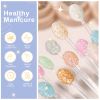 Limegirl Reflective Glitter Gel Nail Polish Set 8ML Cloud Shell Gel Manicure Varnish Semi-Permanent Nail Polish Set