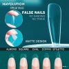 240pcs/Box High Quality False Nails Acrylic Press on Nails Coffin Artificial Nails Clear/Matte Tips for Extension Manicure Tool