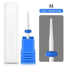 1PCS Nail Cone Tip Ceramic Drill Bits Electric Cuticle Clean Rotary For Manicure Pedicure Grinding Head Sander Tool If you purchase more than two (Type: MJ187-14)
