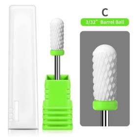 1PCS Nail Cone Tip Ceramic Drill Bits Electric Cuticle Clean Rotary For Manicure Pedicure Grinding Head Sander Tool If you purchase more than two item (Type: MJ187-09)