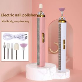 Electric Nail Drill Machine Kit Handpiece Polish File Drills Bit Sets Pen Manicure Pedicure Nail Art Tool Gel Remover Equipment (Color: White)