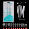 Hot Selling 120pcs Artificial Nails Acrylic Press on Nails Coffin False Nails Clear Fake Nail Tips for Extension Manicure Tool
