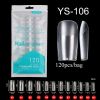 Hot Selling 120pcs Artificial Nails Acrylic Press on Nails Coffin False Nails Clear Fake Nail Tips for Extension Manicure Tool