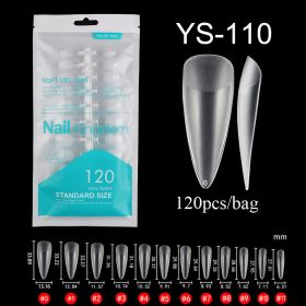 Hot Selling 120pcs Artificial Nails Acrylic Press on Nails Coffin False Nails Clear Fake Nail Tips for Extension Manicure Tool (Color: 110)