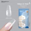 120Pcs False Nails Acrylic Press on Nails Coffin Artificial Nails Clear Fake Nail Tips for Extension Manicure Tool