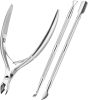 Cuticle Trimmer with Cuticle Pusher and Cutter,Durable Pedicure Manicure Tools