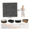 80 x 80 inch hot tub mat, oversized inflatable hot tub mat, waterproof non-slip liner, absorbent spa Floor floor protection mat